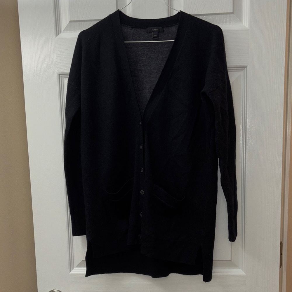 J. Crew Charcoal Gray Cardigan